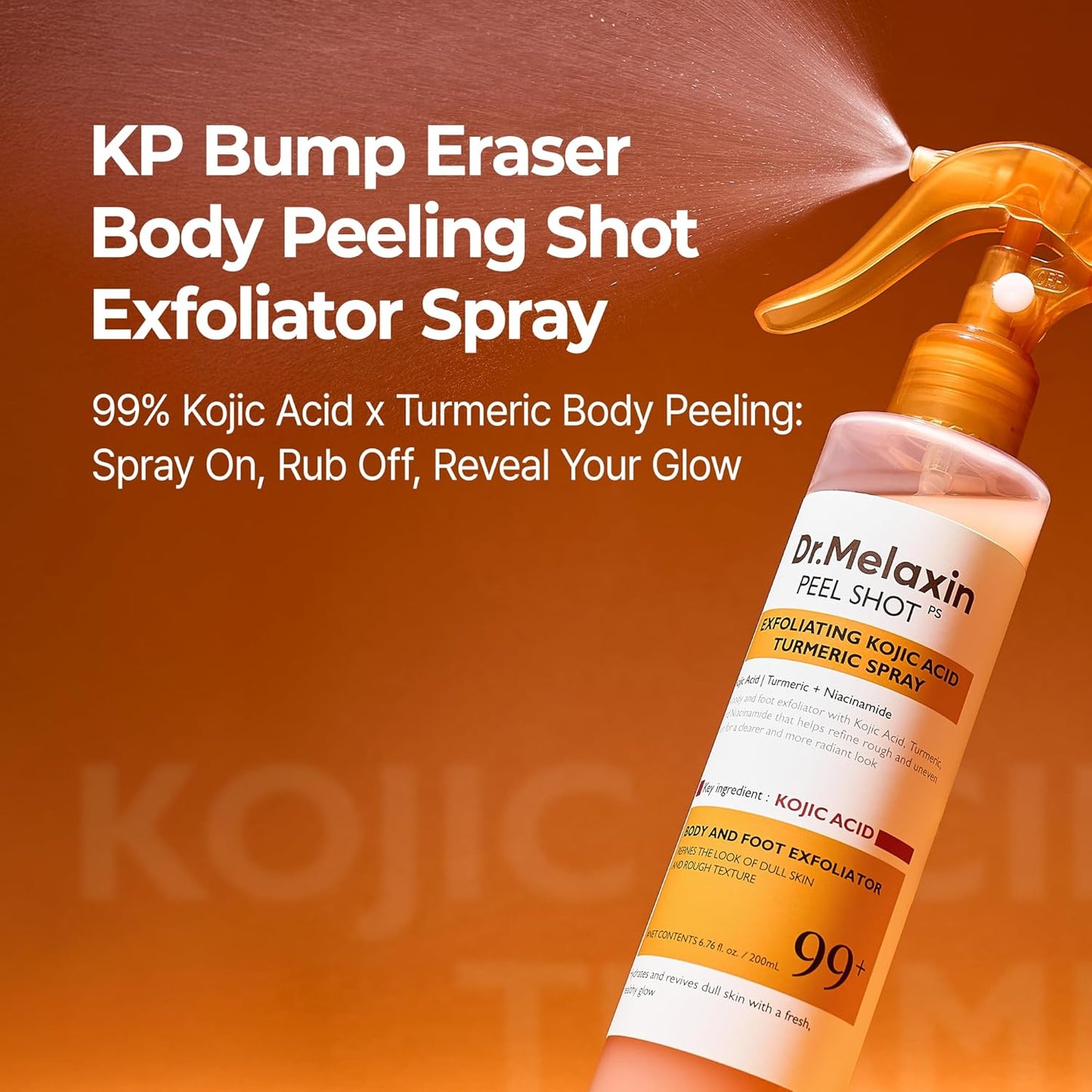 Dr.melaxin peel shot kojic acid turmeric spray