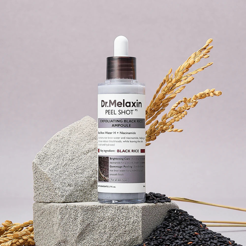 Dr.Melaxin Peel Shot Glow Black And White Rice Ampoule