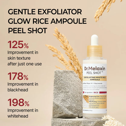 Dr.Melaxin Peel Shot Glow Black And White Rice Ampoule