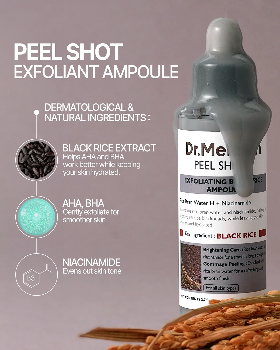 Dr.Melaxin Rice Peel Glow Serum Ampoule
