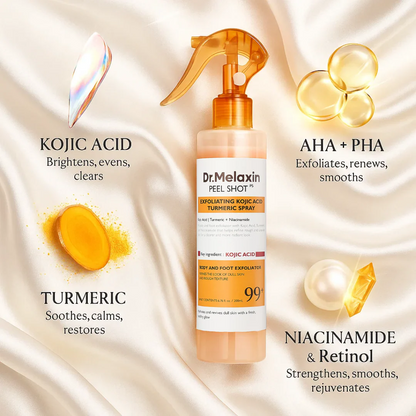 Dr.melaxin peel shot kojic acid turmeric spray